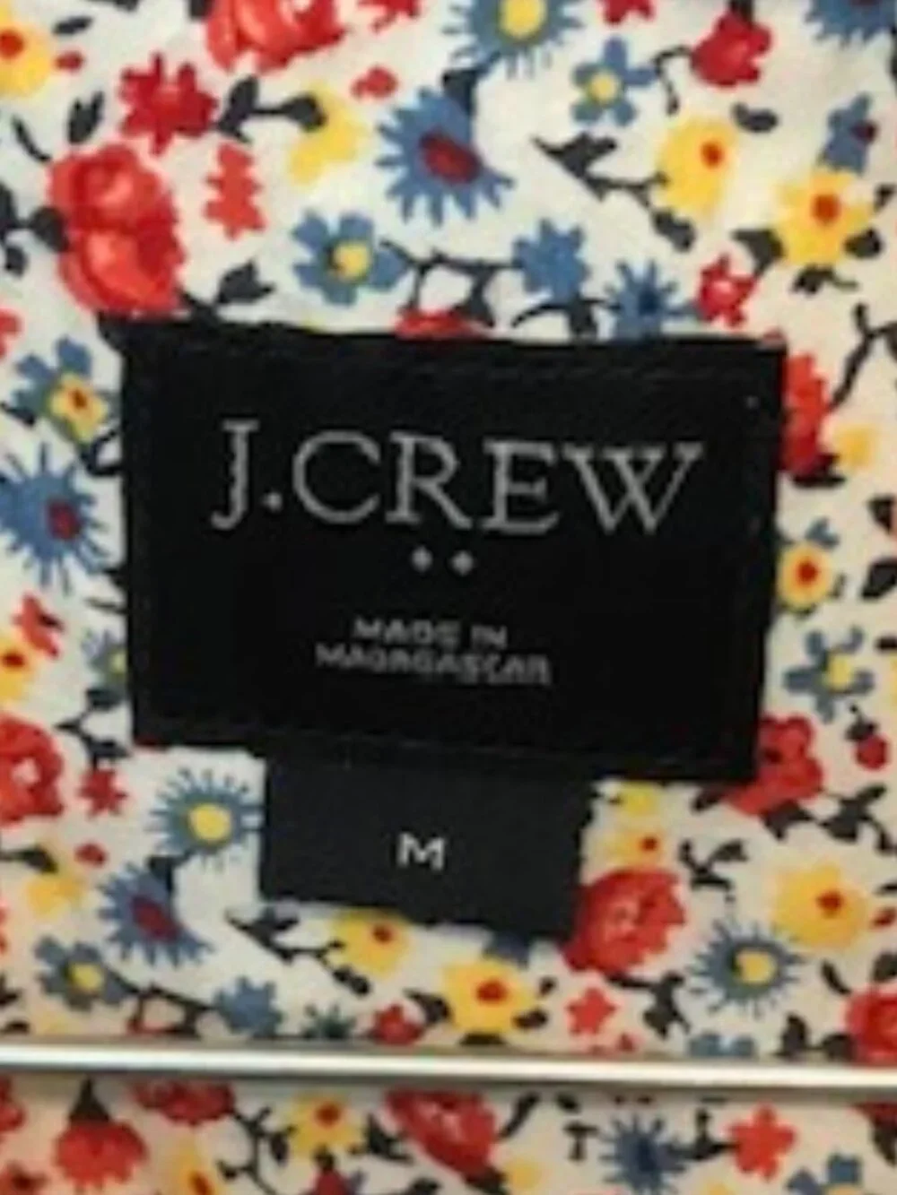 J. CREW Men's Slim Fit Shirt in Ditsy Floral Print 100% Cotton Size M Exc. Cond.
